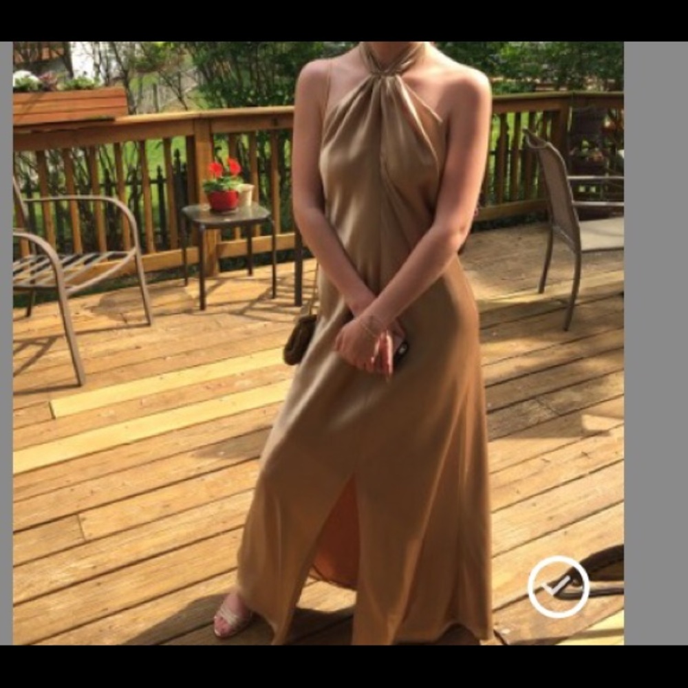 Gold prom dress. Size small